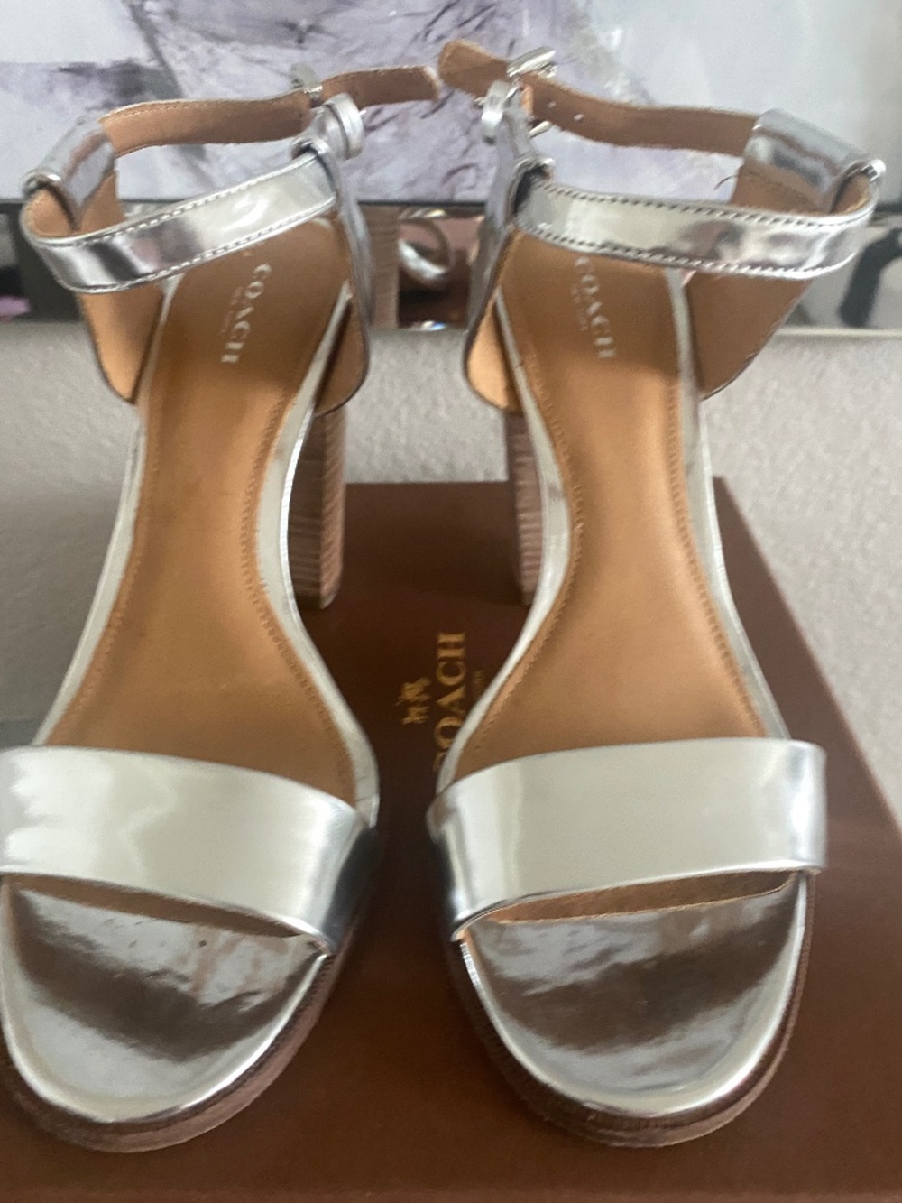 COACH LEXEY MIRROR METALLIC 9.5 - Picture 2 of 7